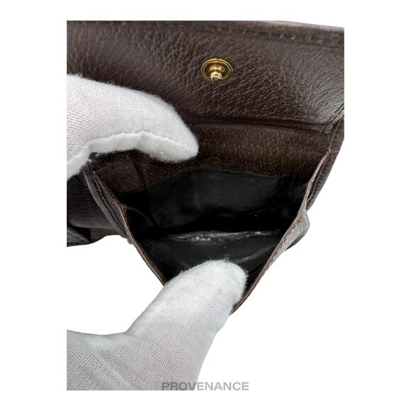 🔴 Gucci Ophidia Bifold Wallet - GG Marmont Supreme Signature Web - Picture 9 of 10